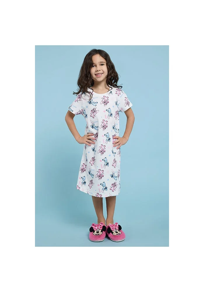 أر أند بي 2 Pack Stitch Print Nightdresses