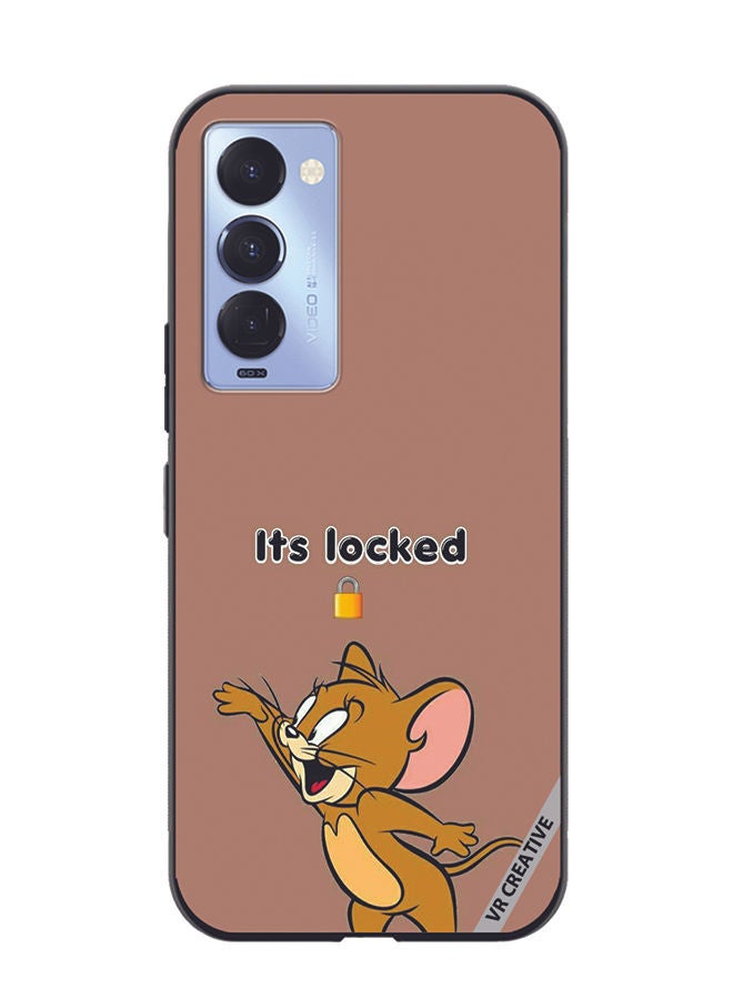 VR CREATIVE Protective Case Cover For Tecno Camon 18/18 P Its Locked Design Multicolour - Image 1