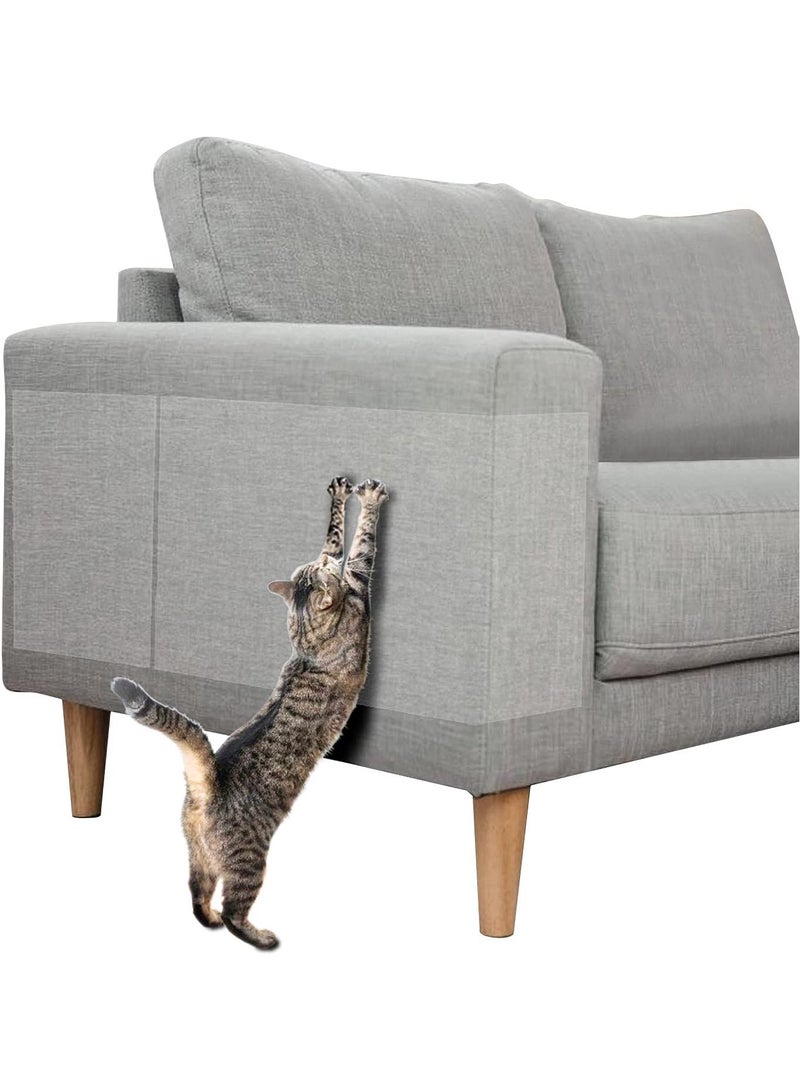 general Cat Scratch Resistant Furniture Protector, 12 Cat Scratch Deterrent Tapes, Cat Sofa Protector, Double Sided Sofa Scratch Resistant Tape, Sticky Claw Training Pet Safe - Image 1