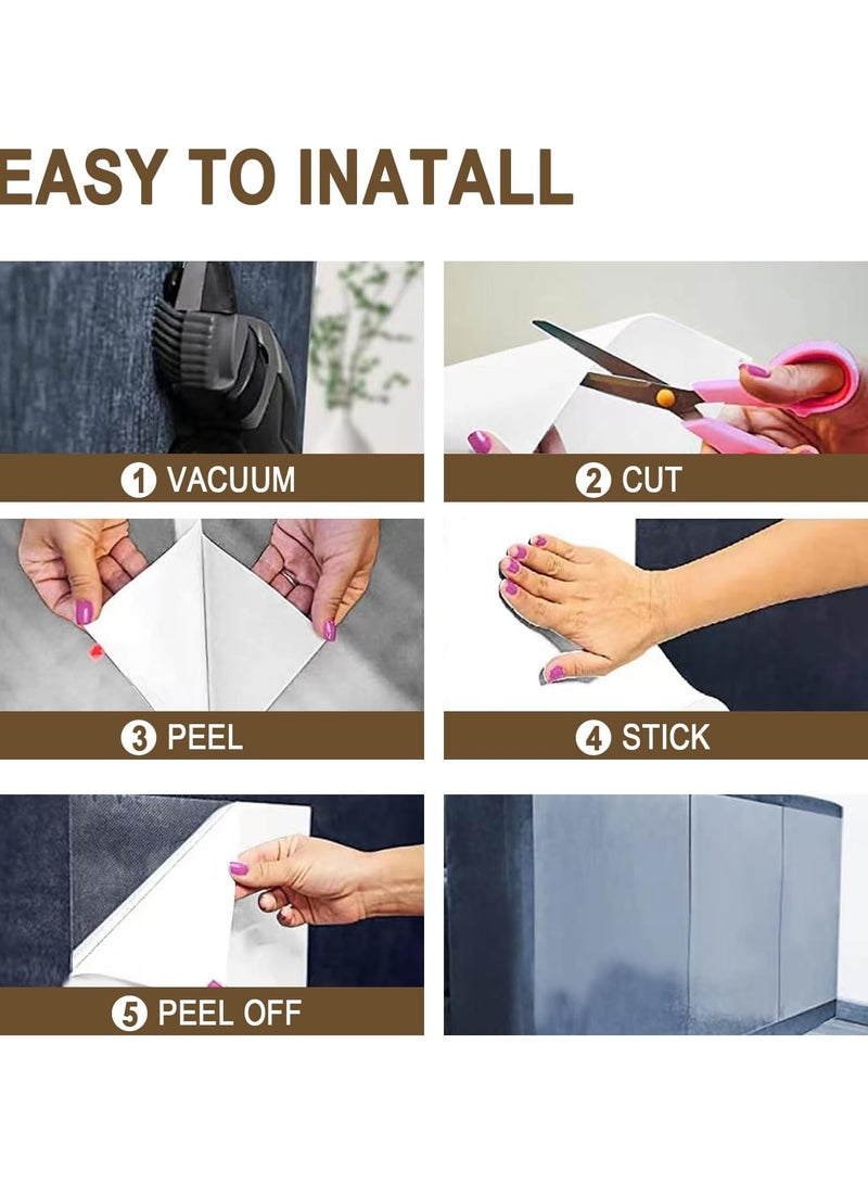 general Cat Scratch Resistant Furniture Protector, 12 Cat Scratch Deterrent Tapes, Cat Sofa Protector, Double Sided Sofa Scratch Resistant Tape, Sticky Claw Training Pet Safe - Image 4