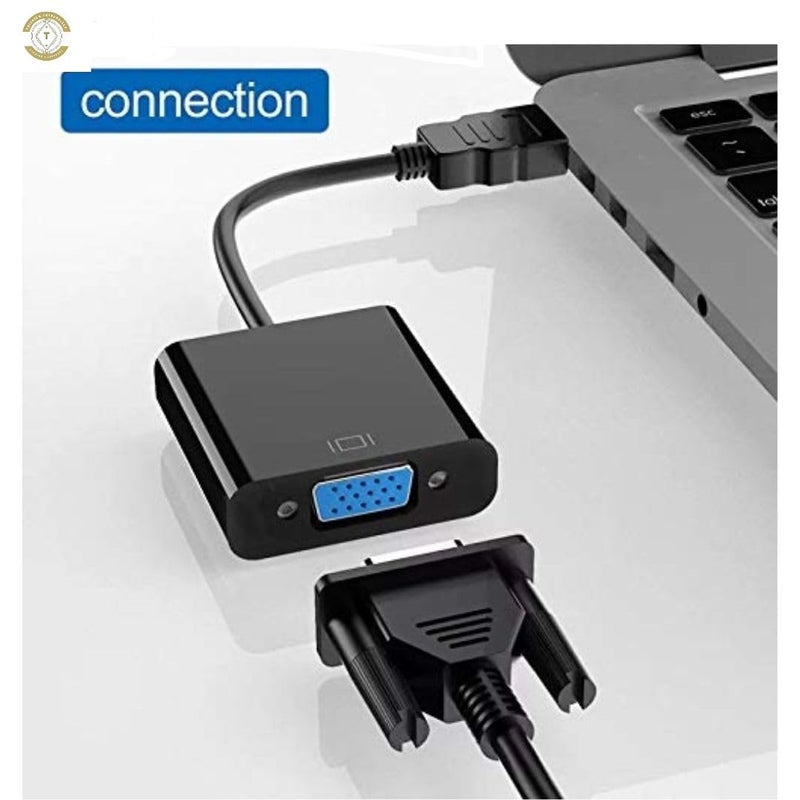 HDMI to VGA Adapter with Full HD 1080p HDTV Desktop, Laptop, PC, Monitor, Projector, HDTV (HIGH QULITY HDMI to VGA) - Image 2