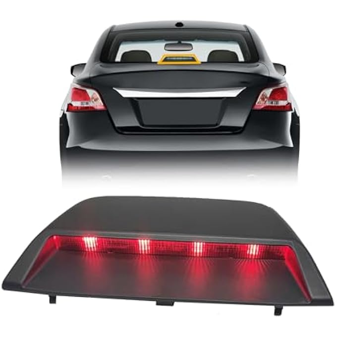 Unity High Mount Stop Third Brake Light Compatible With Nissan Altima Sedan 2016 2017 2018 Replaces 265903Ts1A Rear Led Brake Lamp - Image 1