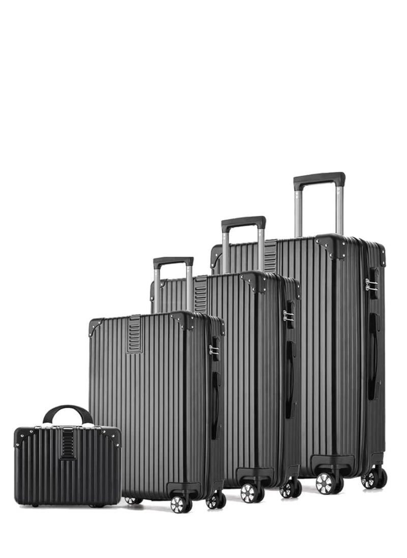 ZUIHAO 4-piece Set Hardside Spinner Luggage- 14/20/24/28 inch ABS+PC Suitcase Sets with TSA Lock Lightweight Durable Travel Luggage Sets for Family Black - pzsku/Z2D5A6B96D95D713FF311Z/45/_/1718767260/4770737f-3776-40b6-9da1-2ed9943e4966