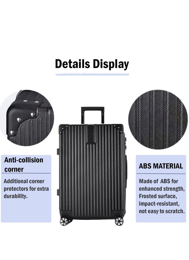 ZUIHAO 4-piece Set Hardside Spinner Luggage- 14/20/24/28 inch ABS+PC Suitcase Sets with TSA Lock Lightweight Durable Travel Luggage Sets for Family Black - pzsku/Z2D5A6B96D95D713FF311Z/45/_/1718767270/7b6cea9f-d814-40b0-9245-664b4b567747