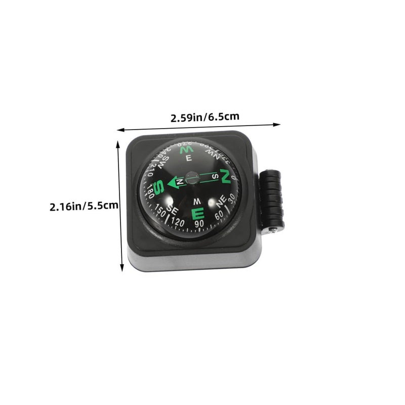 3Pcs Automotive Compass Ball with Adjustable Navigation Adhesive Base for Car Boat Motorcycle - Image 3