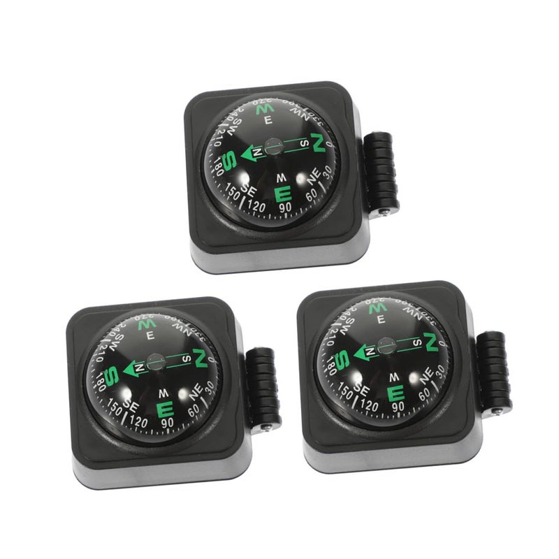 3Pcs Automotive Compass Ball with Adjustable Navigation Adhesive Base for Car Boat Motorcycle - Image 2