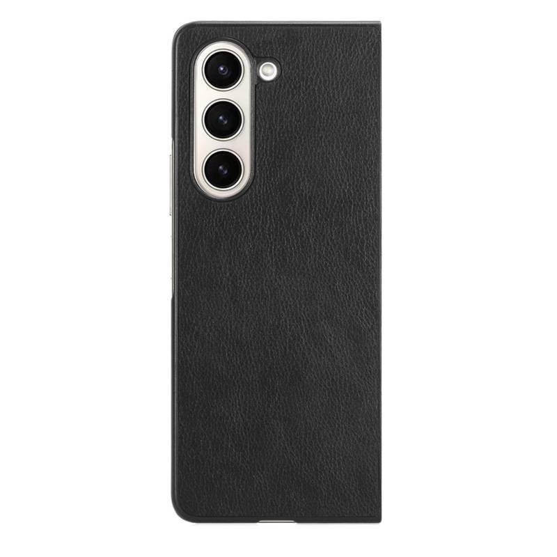 غطاء واقي بPC لـ Samsung Galaxy Z Fold 7 باللون أحمر مع ملمس جلد عتيق وتصميم رقعة جلدية مع مقاوم للصدمات مع مقاوم للخدش لترتيب الأغراض للاستخدام العملي للاستخدام الداخلي - Image 3