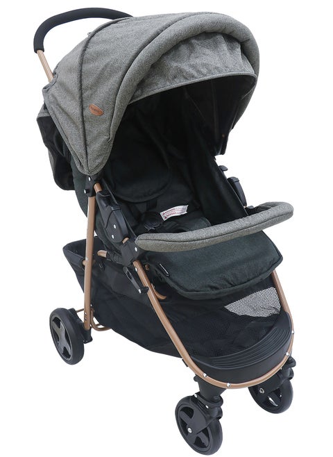 EasyStroll Baby Stroller with Head Pillow - Grey