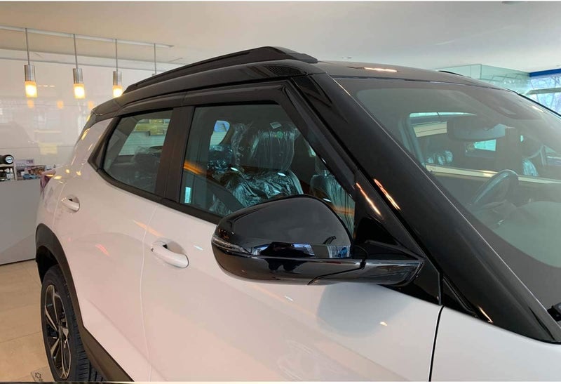AUTO CLOVER AUTOCLOVER Smoke Black Side Wind Deflectors Window Visors 4p E223 - Image 1