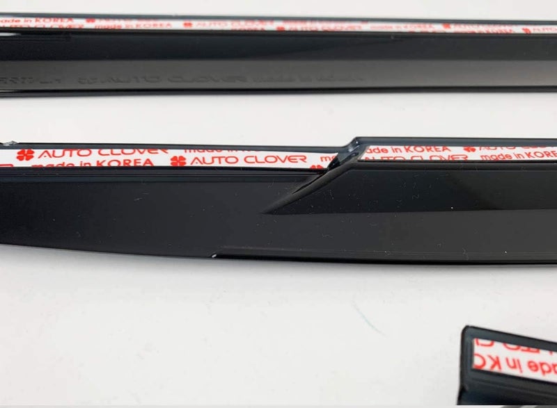 AUTO CLOVER AUTOCLOVER Smoke Black Side Wind Deflectors Window Visors 4p E223 - Image 4