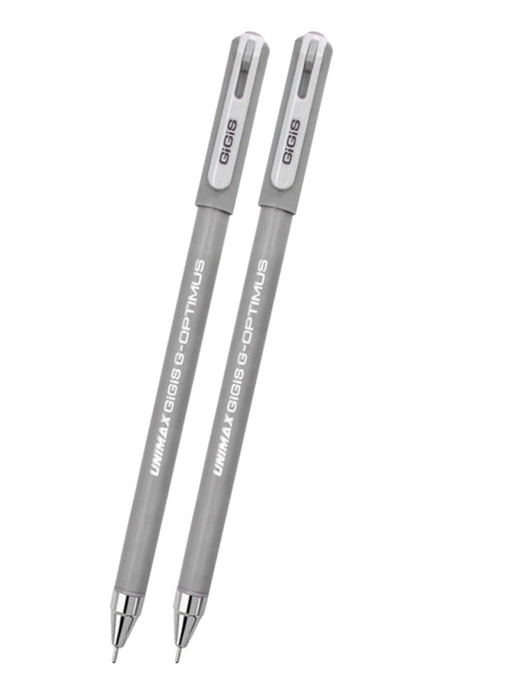Gigis Unimax G-Optimus Ball Pen 50-Pieces, 0.7 mm, Black, Smooth Writing Ballpoint Pens for School Office Home - Image 2