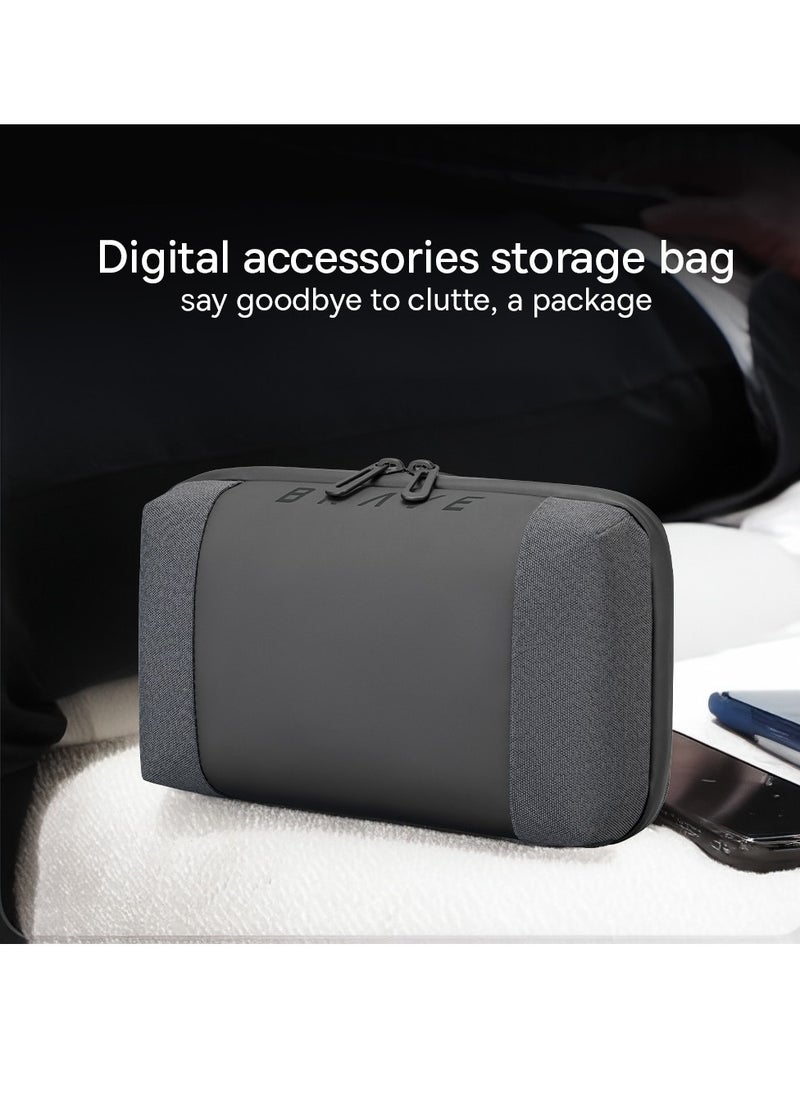 Brave Electronics Organizer Bag - Waterproof Tech Accessories Case for Travel, Clutch Bag for Cables, Camera Gear, Batteries, Power Bank, SD/TF Cards, Hard Disk, and More - Durable Travel Pouch with Multiple Compartments for Ultimate Organization  - Image 4