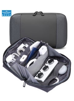 Brave Electronics Organizer Bag - Waterproof Tech Accessories Case for Travel, Clutch Bag for Cables, Camera Gear, Batteries, Power Bank, SD/TF Cards, Hard Disk, and More - Durable Travel Pouch with Multiple Compartments for Ultimate Organization  - Image 1