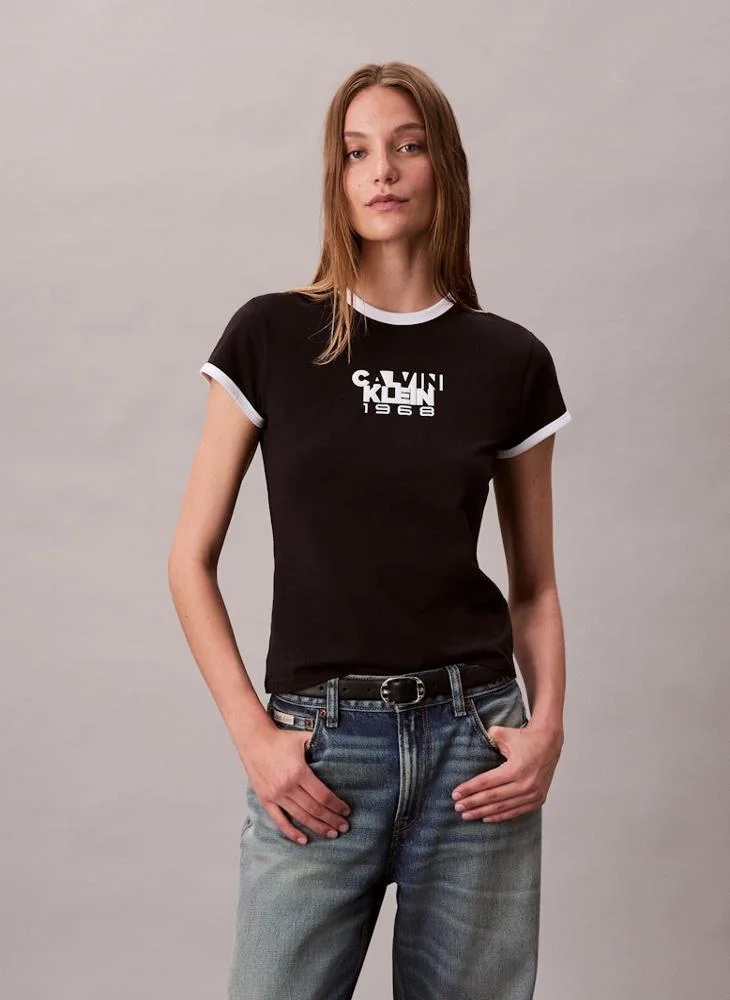 Calvin Klein Jeans Graphic Crew Neck T-Shirt