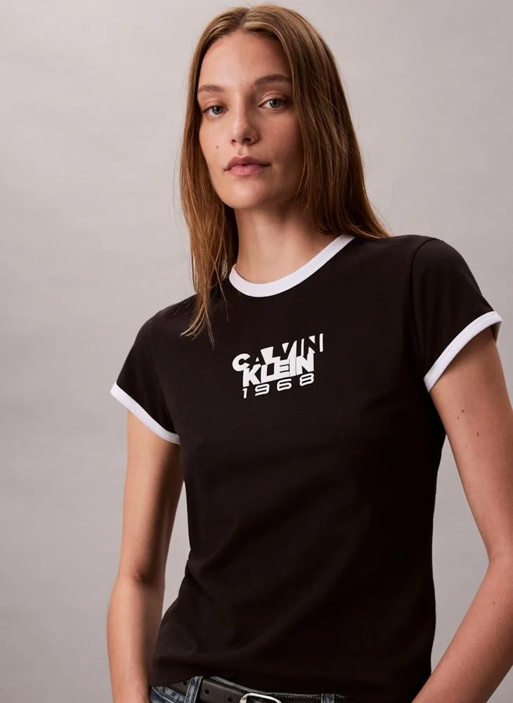 Calvin Klein Jeans Graphic Crew Neck T-Shirt