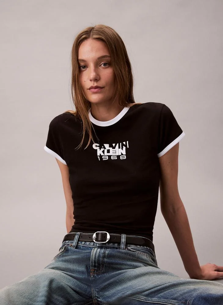 Calvin Klein Jeans Graphic Crew Neck T-Shirt