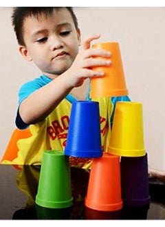 Skoolzy Rainbow Stacking Cups 6 Piece Set Color Sorting Toys For Toddlers Primary Matching Fine Motor Skills Color Recognition For Montessori Preschoolers Toddler Activities Primary For Kids  - Image 3