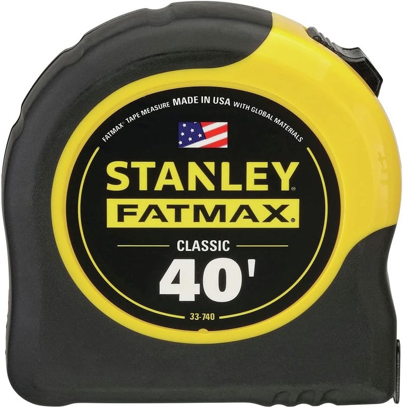 Stanley FatMax 40-Foot Tape Measure with BladeArmor Coating - Black and Yellow - Image 2