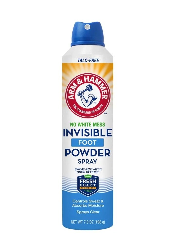 Arm & Hammer - ارم اند هامر | بخاخ بودرة شفافة للقدم للمساعده على امتصاص الرطوبة و العرق ( أزرق ) - 198 جم - Image 1