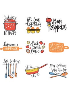Wall Stickers For Kitchen Decoration Kitchen Theme Quotes Wall Decal Kitchen Wall Stickers Vinyl Funny Utensils Stickers with Sayings For Kitchen Dining Room Wall Cupboard Decor