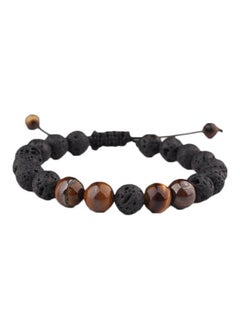 Beauenty Lava Stone Beaded Charm Bracelet  - Image 1