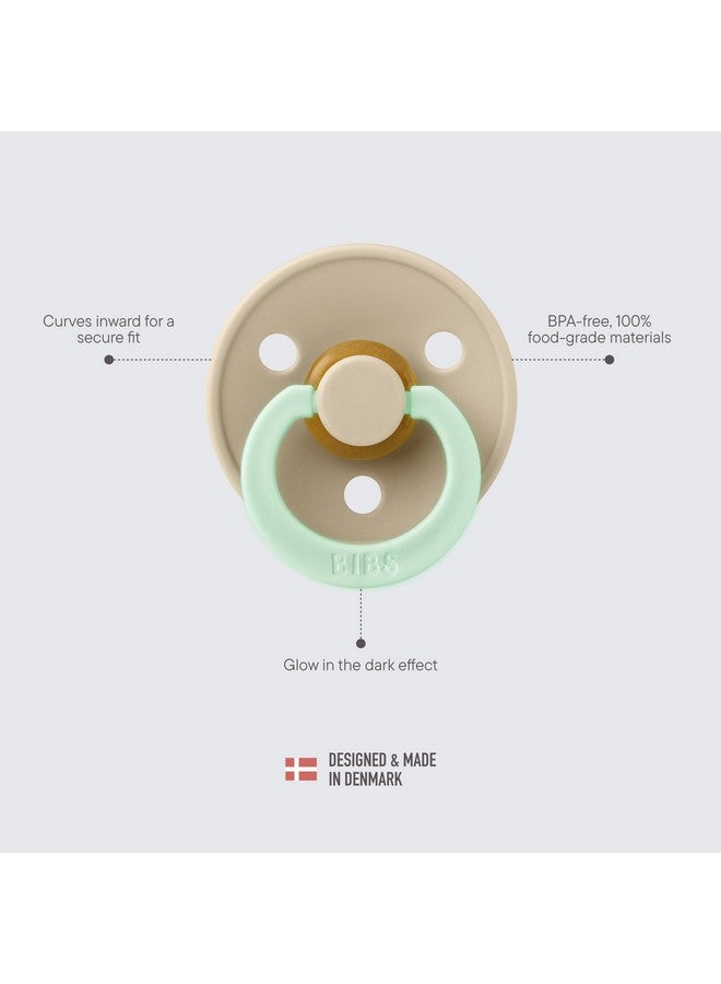 بيبس مجموعة ألوان لهايات BIBS | لهاية أطفال من المطاط الطبيعي | طقم من لهايتين خاليتين من مادة BPA | صُنع في الدنمارك | ١٨ شهرًا فأكثر (عبوة من قطعتين) | سايج نايت/كلاود نايت - Image 4