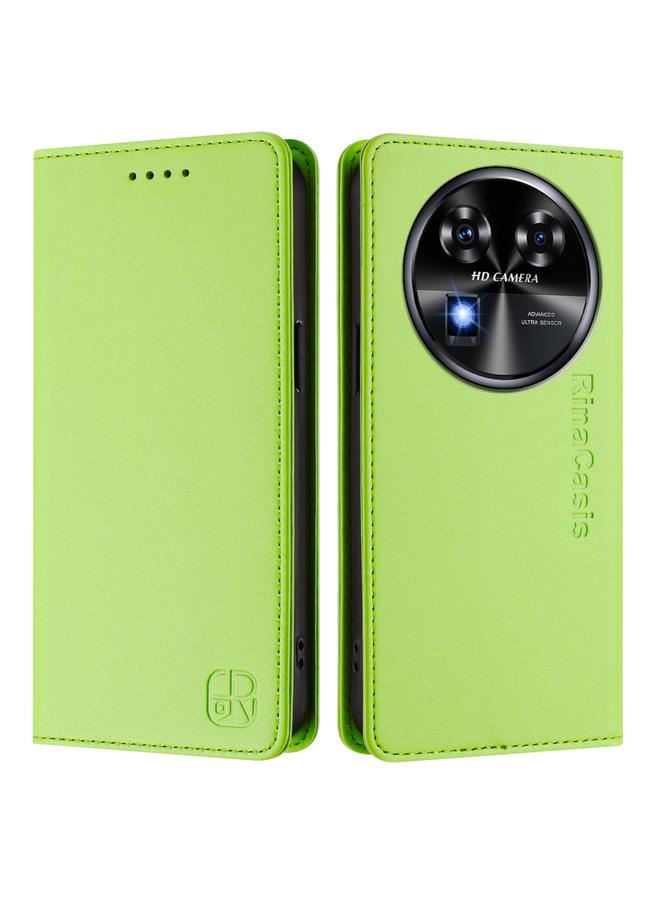 S-TOP Case For Oukitel C37 RC01 Dual-Folded Magnetic Suction RFID Leather Phone Case - Image 2