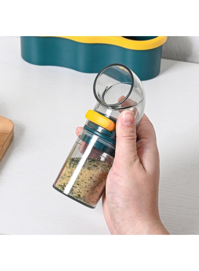 AraHome Salt or Pepper Shaker with Adjustable Pouring Hole - HIPS Plastic Seasoning Controlled Volume Dispenser - Suitable for Pink Himalayan Salt, Table Salt, Black Pepper and White Pepper (3 Pcs) - Image 2