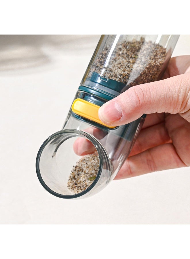 AraHome Salt or Pepper Shaker with Adjustable Pouring Hole - HIPS Plastic Seasoning Controlled Volume Dispenser - Suitable for Pink Himalayan Salt, Table Salt, Black Pepper and White Pepper (3 Pcs) - Image 3