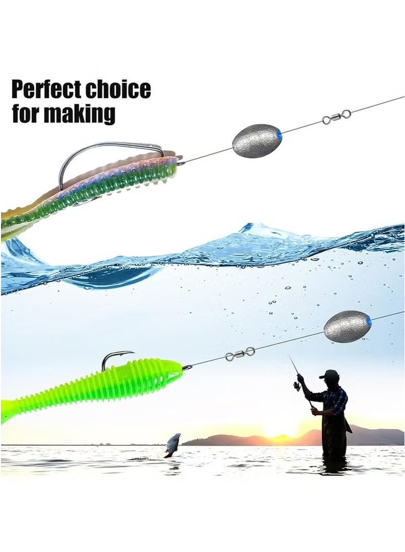 Generic 36PCS Fishing Egg Sinker Weights,2g/5g/10g Fishing Olive Shape Inner Core Assortment Lead,Olive Shape Egg Sinker Weights,Olive Shape Inner Bass Lead Casting for Saltwater and Freshwater - Image 4