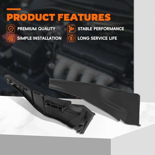 GoaMotors 2pcs Left Right Corner Windshield Wiper Cowl Extension Trim Cover for Nissan for Altima 2013-2016 66894-3TA0A, 66895-3TA0A - Image 4