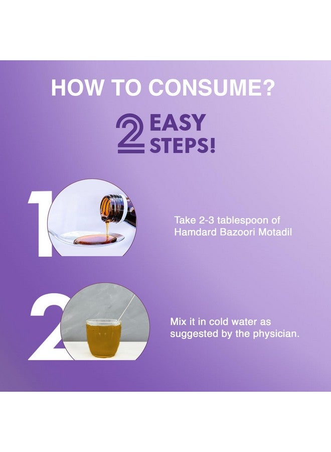 Hamdard شراب حمدارد بازوري معتدل | 500 مل | يدعم صحة الكلى والكبد | يساعد في إدارة الشعور بالحرقان في المثانة | علاج عشبي | تركيبة يونانية | طبيعي بالكامل | عبوة من 2 - Image 5