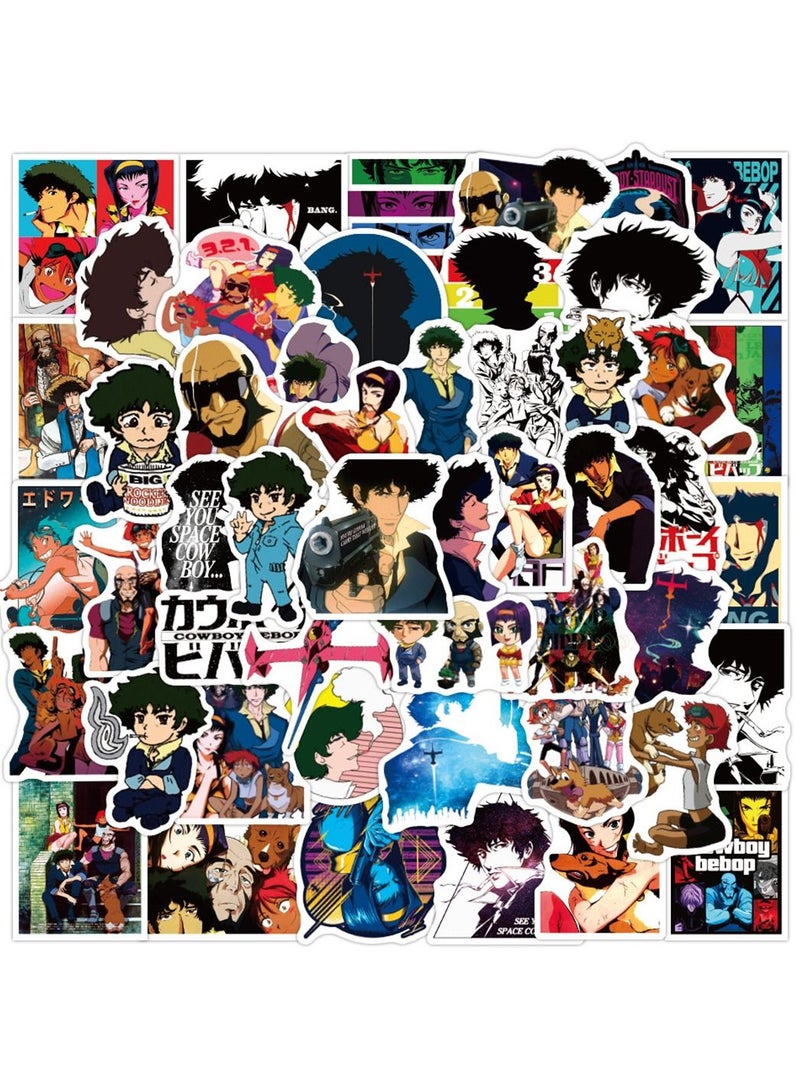 general 50-Piece Cowboy Bebop Cute Vinyl Waterproof Sticker