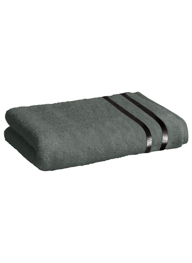 Story@Home Story@Home Towels for Bath | Cotton Towels for Bath Large Size | Towel Set of 1 | 450 GSM | 70 x 140 cm | Charcoal Grey | Bath Towels for Men, Women & Kids | Gym Towel | Perfect for Everyday Use  - Image 1