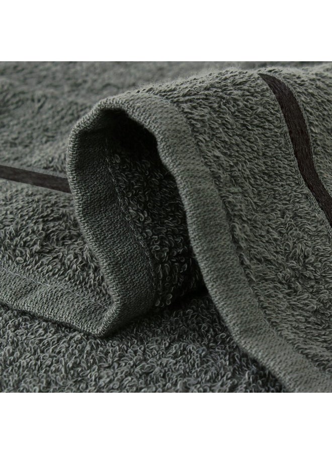 Story@Home Story@Home Towels for Bath | Cotton Towels for Bath Large Size | Towel Set of 1 | 450 GSM | 70 x 140 cm | Charcoal Grey | Bath Towels for Men, Women & Kids | Gym Towel | Perfect for Everyday Use  - Image 4