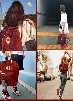 Fjallraven Kanken Classic Casual Backpack Back to School Bag 16 Inches Burgundy Red  - Image 5