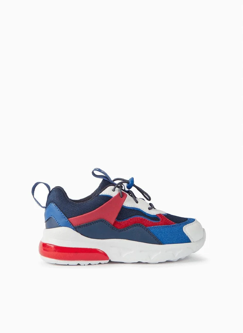 Zippy Light-Up Trainers for Boys 'Superlight Runner', Blue/Red