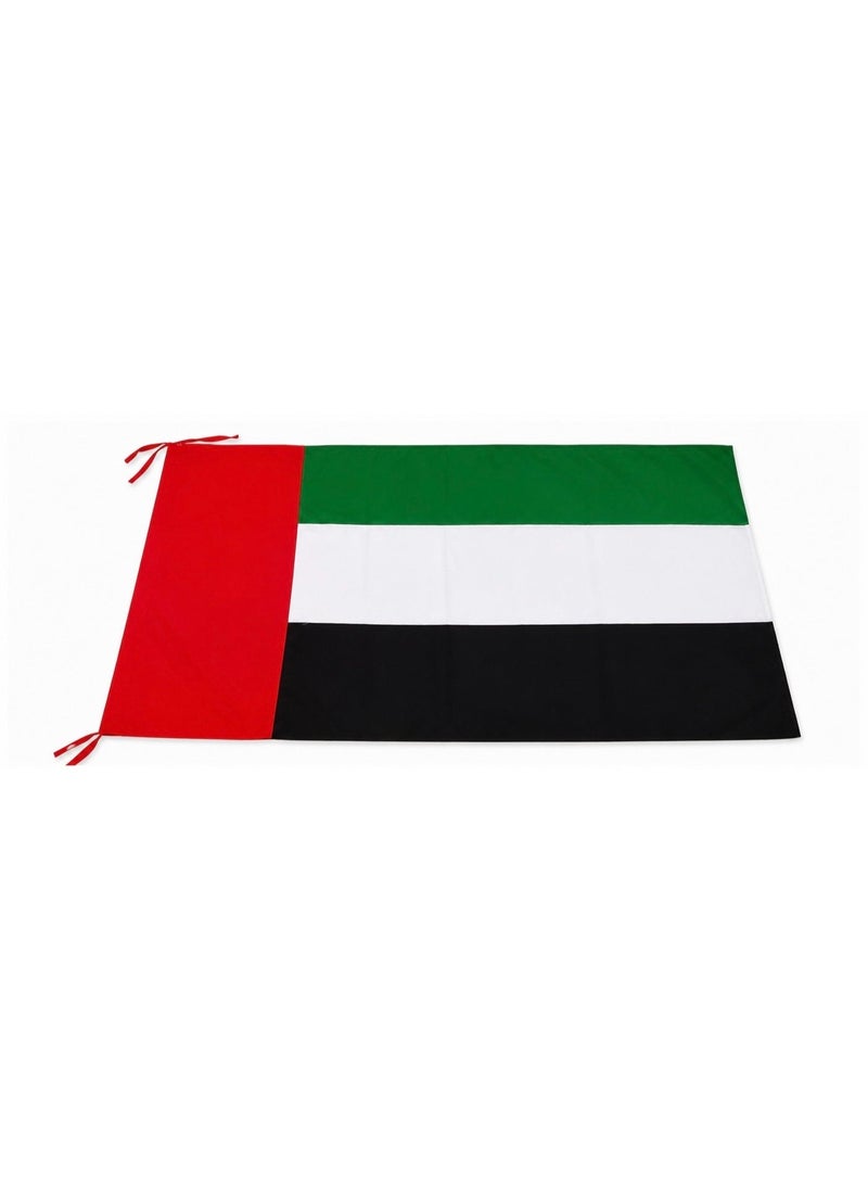 UAE FLAG Much Thicker More Durable UAE Flags 3 m x 1.5 Premium National Flag, Single-Sided Print, Vibrant Colors Visible from Both Sides, Durable & Weather Resistant, Double Stitched, Indoor Outdoor - Image 1