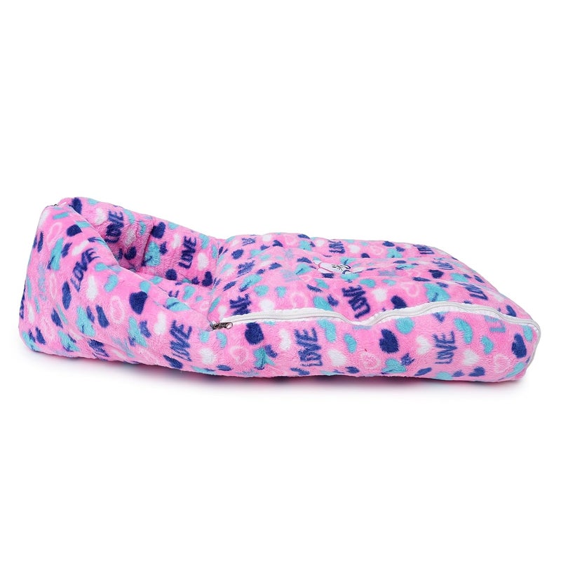Superminis Newborn Baby Sleeping Bag Bedding Set Foldabale Mattress and Carry Bag 06 Months Pink - Image 3