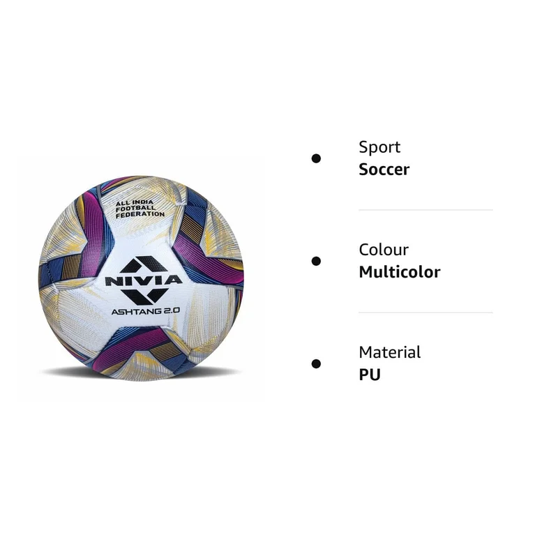 Nivia  Nivia Ashtang 2.0 Soccer Ball - Size 5  | Best Price UAE