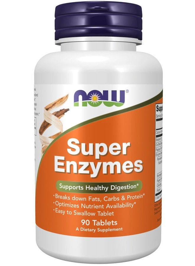 Now Foods - Super Enzymes 90 Tablets - Image 1