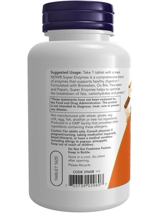 Now Foods - Super Enzymes 90 Tablets - Image 3