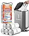 RayPard 1 Gallon 100 Counts Mini Strong Drawstring Trash Bags Garbage Bags by RayPard fit 34 Liter Small Trash Can Tiny Waste Basket Liners for Home Office Bathroom Bedroom Car White - Image 1