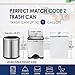 RayPard 1 Gallon 100 Counts Mini Strong Drawstring Trash Bags Garbage Bags by RayPard fit 34 Liter Small Trash Can Tiny Waste Basket Liners for Home Office Bathroom Bedroom Car White - Image 4