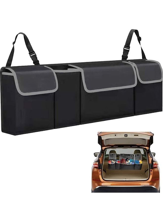 Sharpdo Foldable Car Backseat Boot Organiser Hanging Storage Bag With High Capacity And Multiple Types of Pockets - Image 1