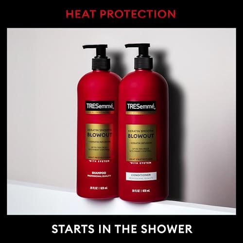 TRESemmé Shampoo 4 Pack Keratin Smooth Transforming Unruly Hair, Formulated with Lamellar-Discipline, 28 Fl Oz - Image 4