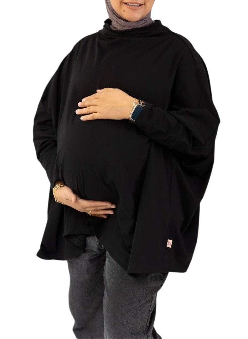 تيشرت للحوامل دوبل سيز ماتريال قطن - Image 1