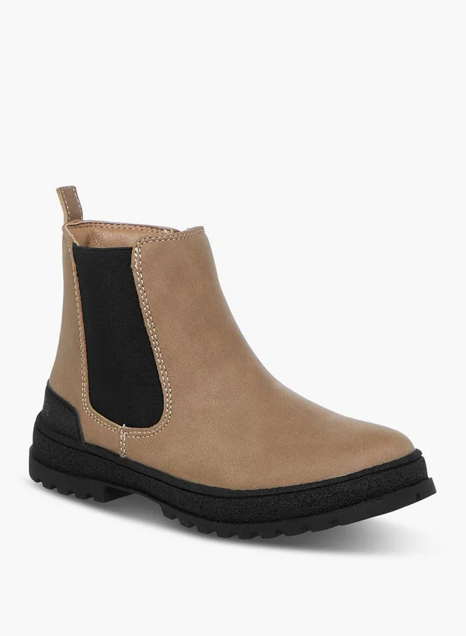 Lee Cooper Boys' Solid Ankle Boots with Zip Closure