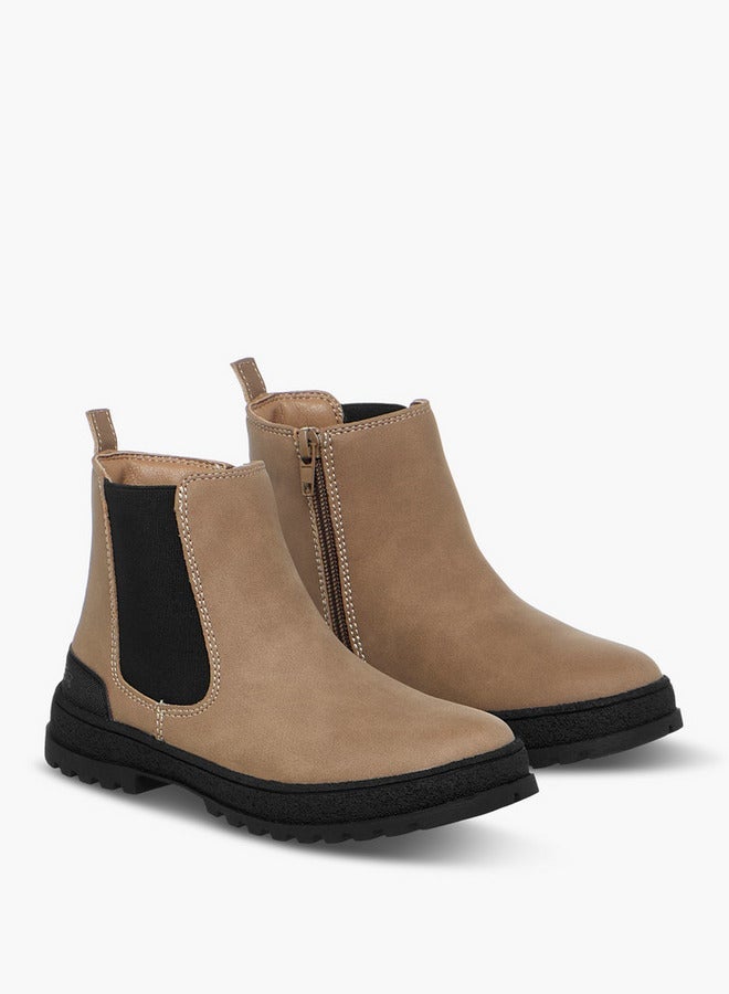 لي كوبر أحذية بوت للأولاد بكعب صلب وإغلاق بسحاب - Image 3