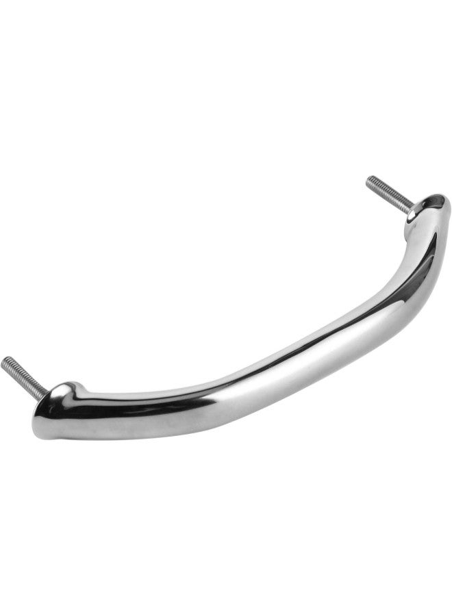 klarako Marine Handles for Boat,Stainless Steel Handle Door Grab Bar Handrail Oval Rail Grip for Hatch Deck(Silver) (220mm)